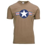 T-Shirt  US Airforce, coyote 