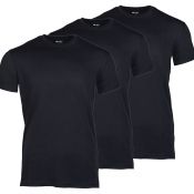 American T-Shirts 3er Pack, schwarz 
