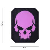 Rubber Patch Pirate Skull, pink 