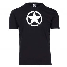 T-Shirt White Star, schwarz 