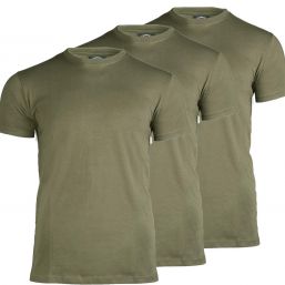 American T-Shirts 3er Pack, oliv 