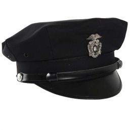 US Police Schirmmütze mit Abzeichen, schwarz TRUMAN.de