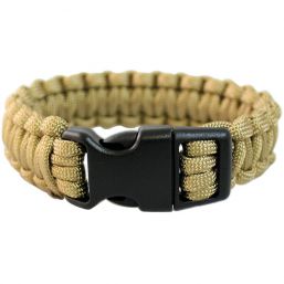 Survival Armband Paracord 22 mm, coyote 
