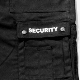 Arbeitshose mit Security Aufdruck, schwarz TRUMAN.de
